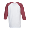 View Image 3 of 3 of Ultimate Raglan 3/4 Sleeve Tee - Youth - Embroidered