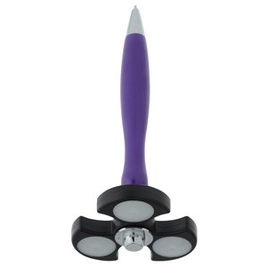 Additional Image 2 - a purple pen with black rubber handles