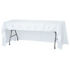 View Image 3 of 6 of Serged Open-Back Satin Table Throw - 6'