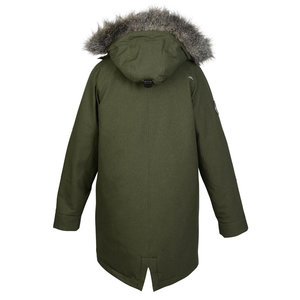 Additional Image 1 - a green coat with a hood