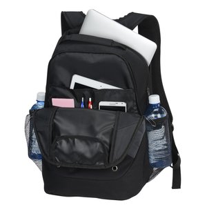 Additional Image 1 - a black backpack with papers in it