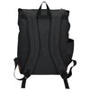 a black backpack with straps