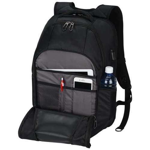 Additional Image 2 - a black backpack with a pocket