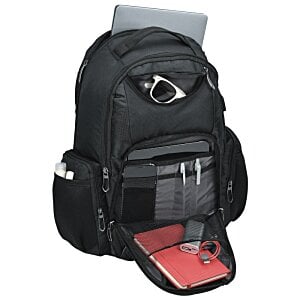 Additional Image 1 - a black backpack with a white background