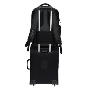 Additional Image 1 - a black rolling chair with wheels