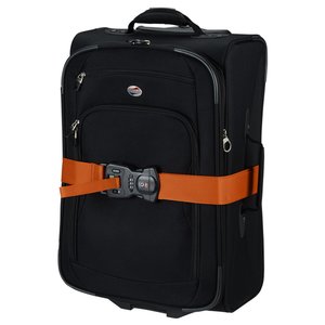 Additional Image 3 - a black backpack with orange belt