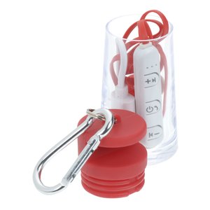 Additional Image 1 - a red and white bottle with a key chain