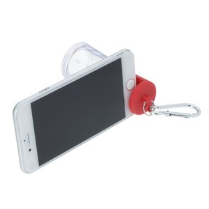 Additional Image 2 - a cell phone with a red and white strap