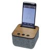 View Image 5 of 6 of Shae Fabric and Wood Bluetooth Speaker
