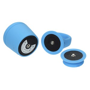 Additional Image 3 - a blue plastic container with black and white circles
