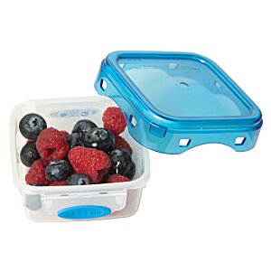 Additional Image 1 - a plastic container with blue lid and a container of berries