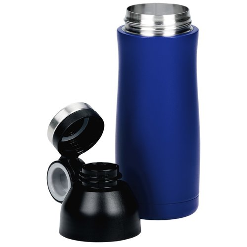 Additional Image 3 - a blue and silver thermos