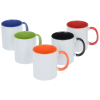 View Image 2 of 2 of Color Handle Ceramic Mug - 11 oz. - Full Color