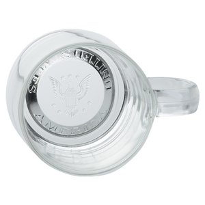 Additional Image 2 - a clear glass cup with a round bottom