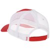 a white and red hat