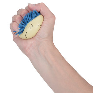 Additional Image 1 - a hand holding a blue and yellow brush