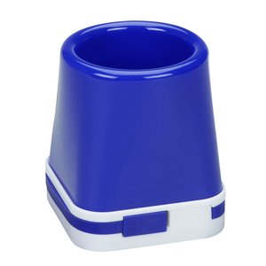 Additional Image 1 - a blue pencil holder with a white border
