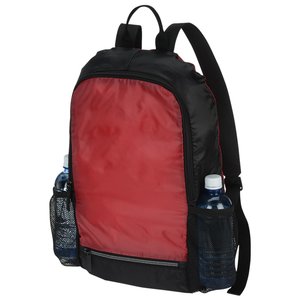 Additional Image 4 - a red backpack with black straps