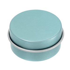 Additional Image 1 - a round blue container with a round lid