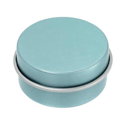 Additional Image 1 - a round blue container with a round lid