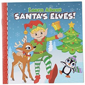 Additional Image 2 - a book with a cartoon of a elf and a deer