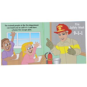 Additional Image 3 - a cartoon of a firefighter and kids