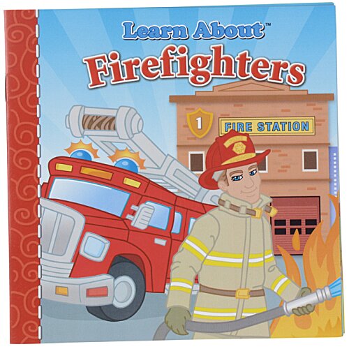 Additional Image 2 - a book with a firefighter and a fire truck
