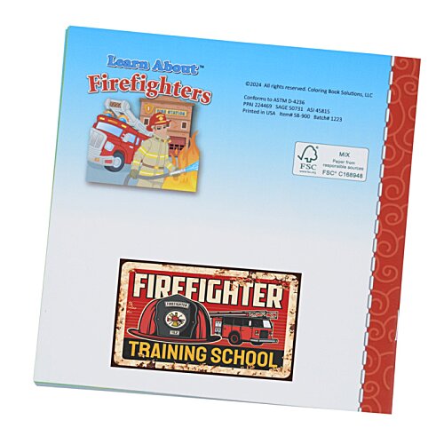 Additional Image 4 - a white and blue book with a red border