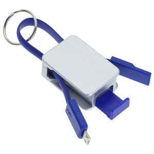 Additional Image 6 - a white and blue keychain