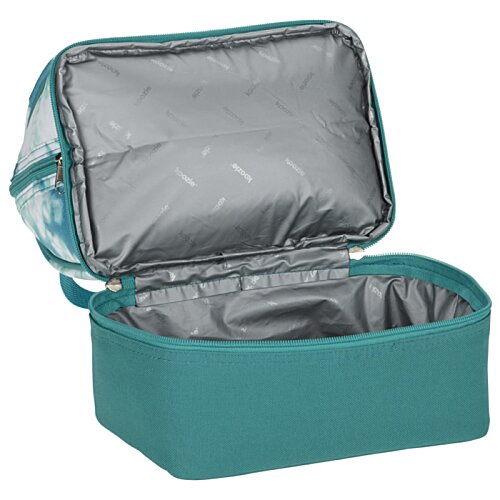 Additional Image 2 - a blue lunch box with a clear cover