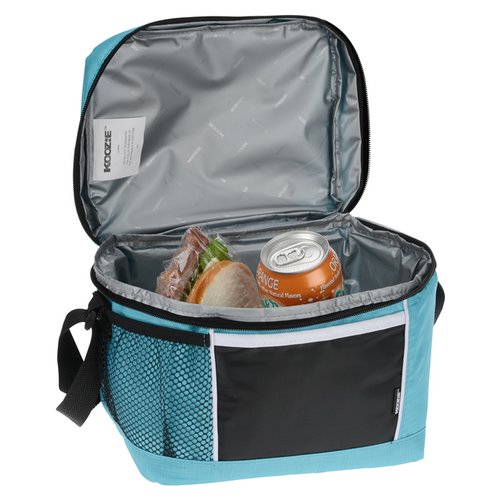 Additional Image 2 - a blue lunch bag with food in it