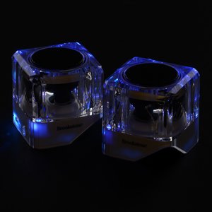 Additional Image 1 - a pair of clear plastic cubes