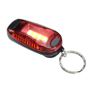 Additional Image 1 - a red key chain with a key ring