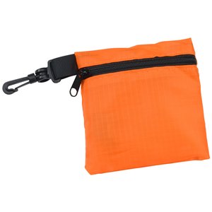 Additional Image 4 - an orange bag with a black zipper