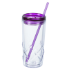 View Image 2 of 4 of Refresh Simplex Tumbler with Straw - 16 oz. - Clear - 24 hr