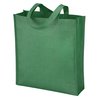 a green bag with a handle