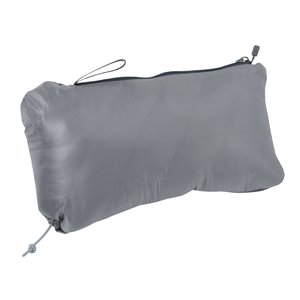 Additional Image 3 - a grey pillow with a zipper