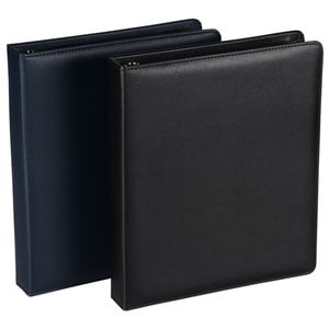 Additional Image 3 - a black leather folders on a white background