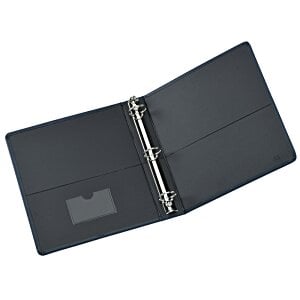 Additional Image 1 - a black wallet with a hole in the middle