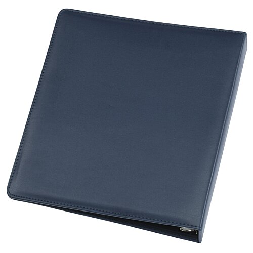 Additional Image 3 - a black leather folder on a white background