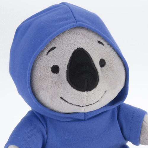 Additional Image 1 - a stuffed animal wearing a blue hoodie