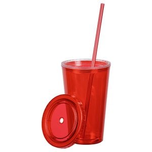 Additional Image 1 - a red cup with a straw