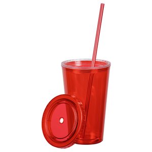 Additional Image 1 - a red cup with a straw