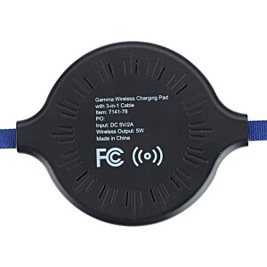Additional Image 3 - a black circular object with blue straps