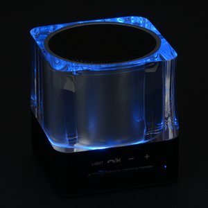 Additional Image 1 - a blue and black glass container