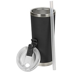 Additional Image 2 - a black and silver cup with a white tube and a white light bulb