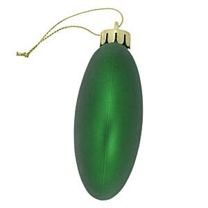 Additional Image 2 - a green oval shaped christmas ornament