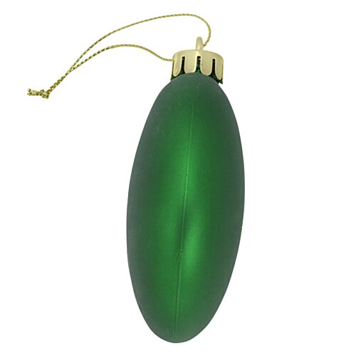 Additional Image 2 - a green oval shaped christmas ornament