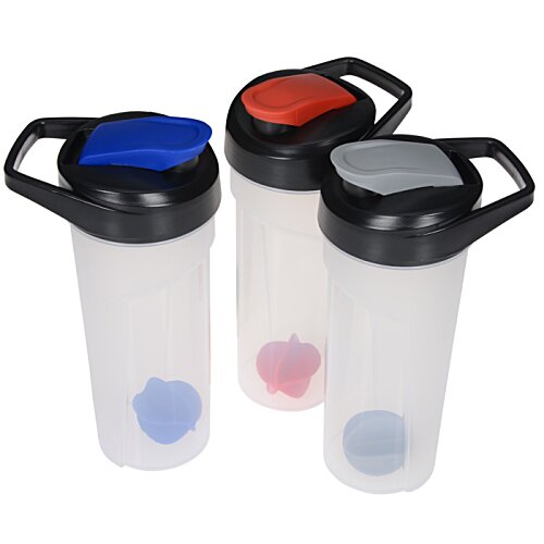 Additional Image 3 - a group of plastic containers with black lids