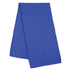 a blue rectangular object on a white background